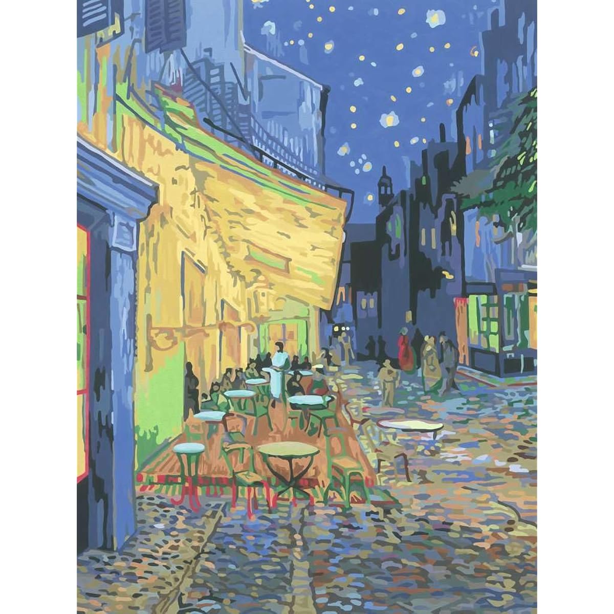 Ravensburger CreArt - Painting by Numbers 23519 - ART Collection: Café Terrace at Night (Van Gogh) - ages 14 and up