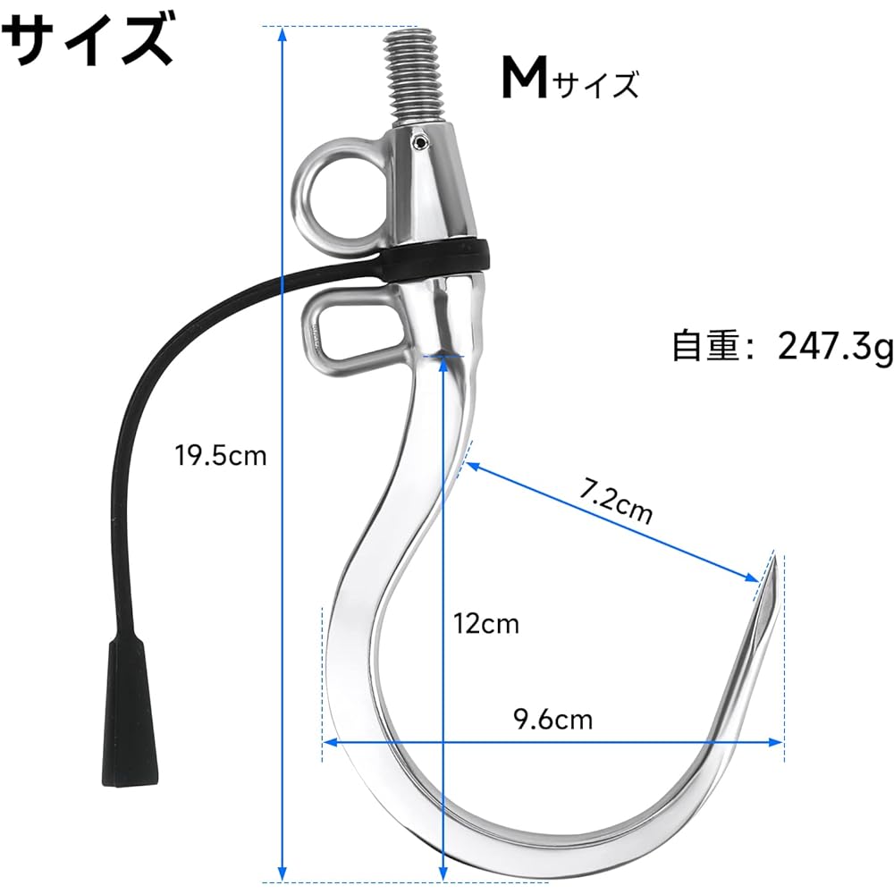 SANLIKE Gaff Large Fish Fishing Stainless Steel Gaff Hook Tip Amberjack Blue Fish Stone Bream Rock Fishing Large Fish Gaff