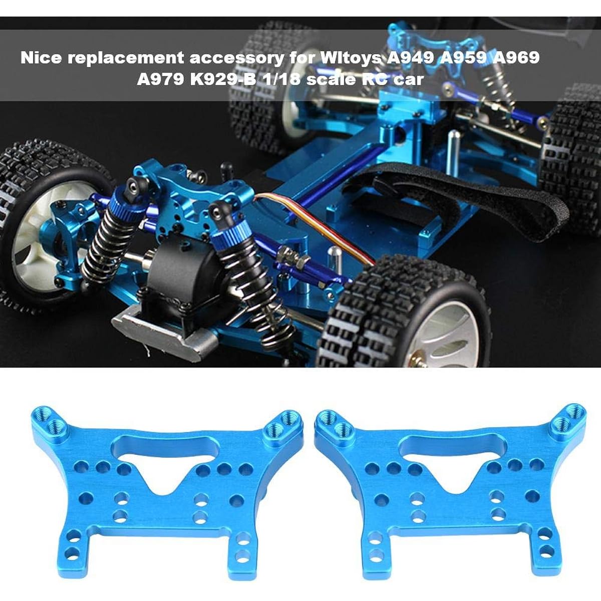 Front Shock Tower Exquisite Tpower Front Rear Shock Tower Plate Solid RC Shock Tower for Wltoys A949 A959 A969 A979 K929-B Rc Car