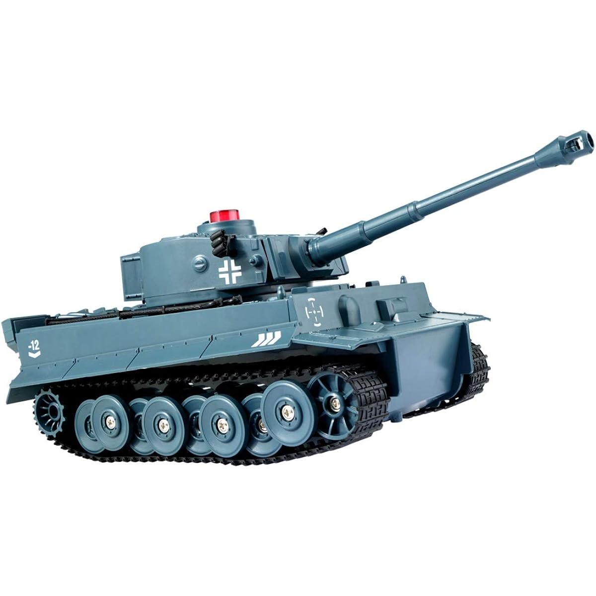 Haochen RC Tank Remote Tank Toy 1/30 2.4G Remote Control Mini RC Tank RC Vehicle Fully Functional Stunt Car Military Toy Tank (Blue)