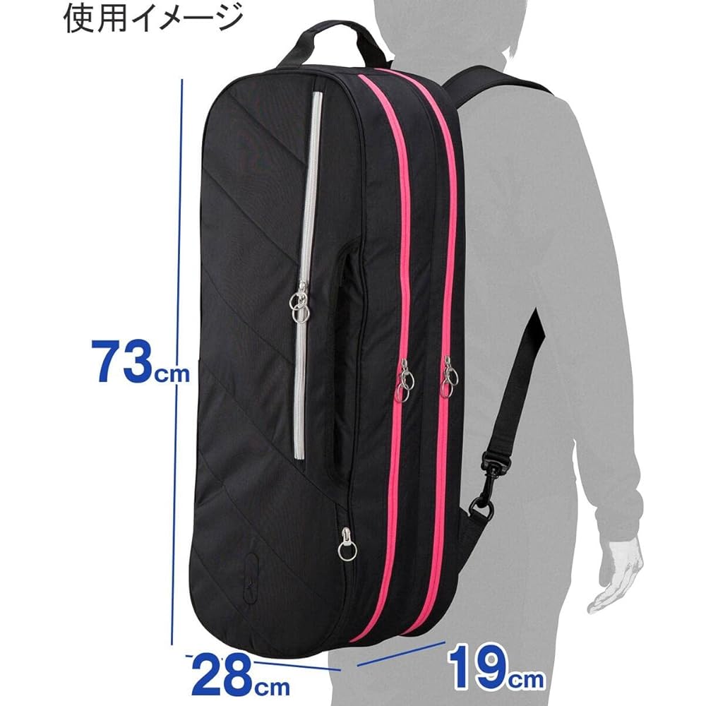 MIZUNO Badminton 2way Tournament Bag 73JD3013 Black x Pink
