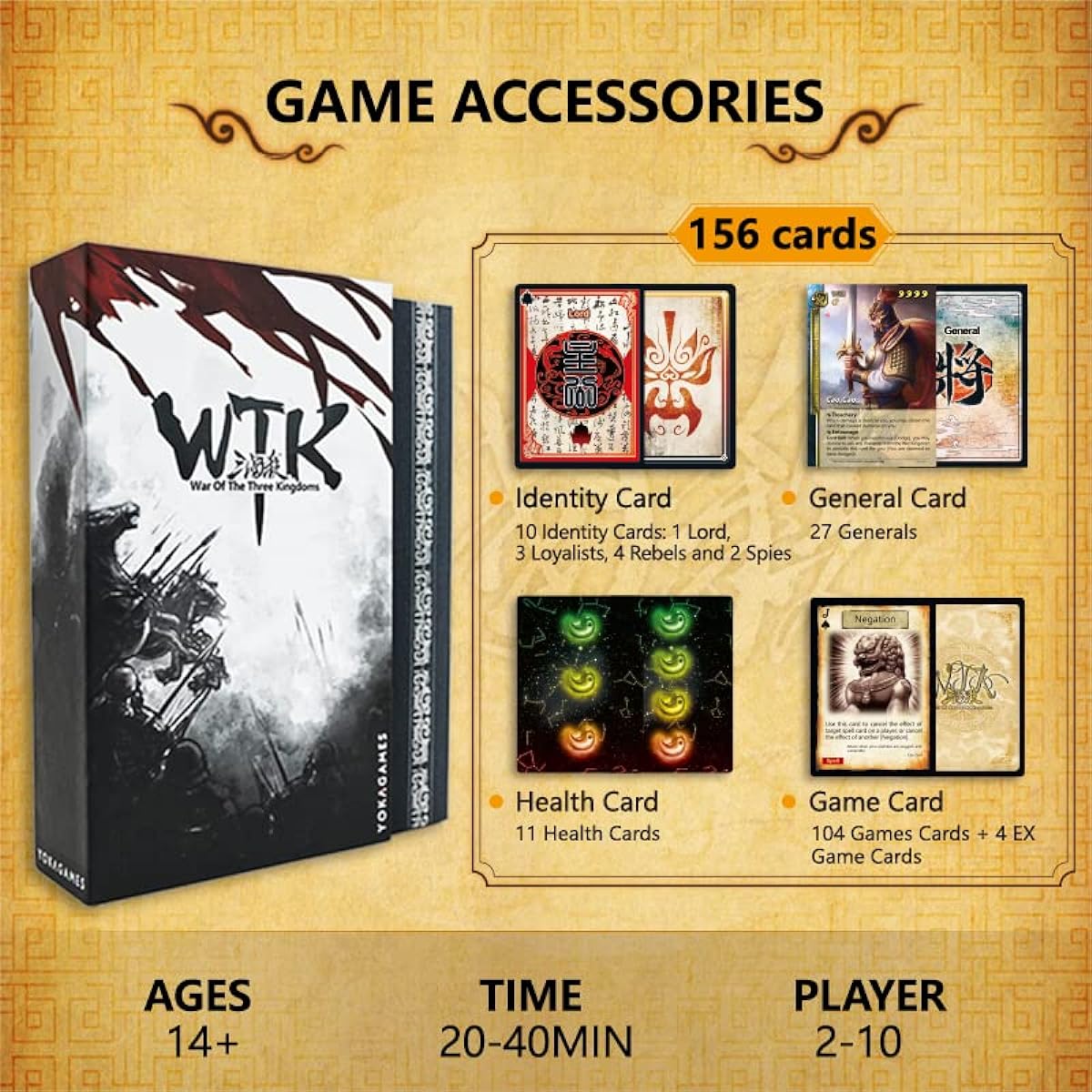 War of the Three Kingdoms - China's Historical Strategy War Role Play Card Game Sangosha WTK