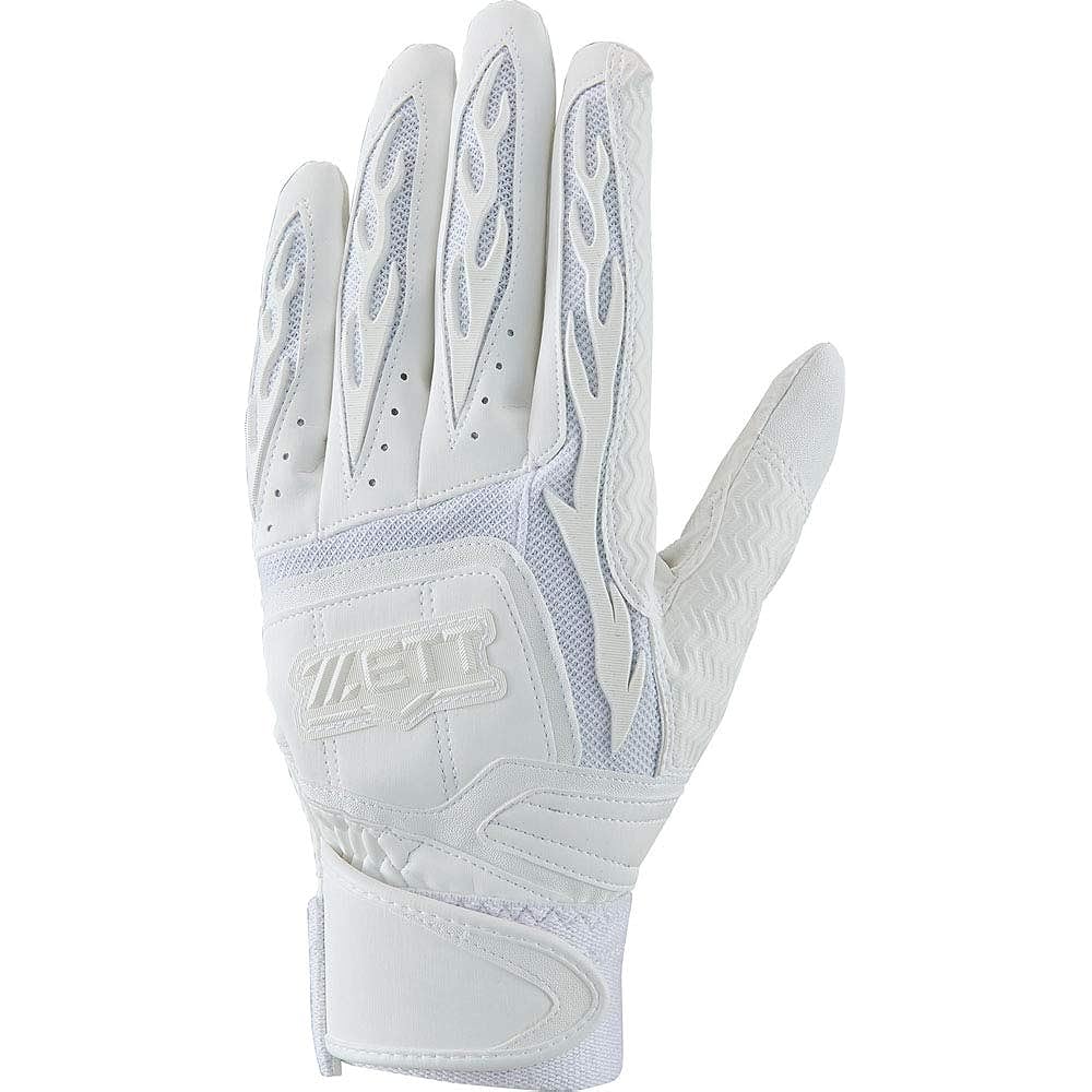 ZETT Baseball Pro Status Batting Gloves, Two Hands, Compatible with High School Baseball Rules, Baseball BG418HS