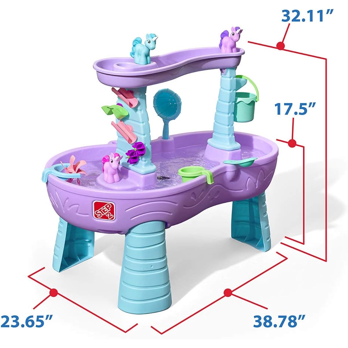 STEP2 Water Play Toys Rain Shower Water Table Unicorn STEP2 487299