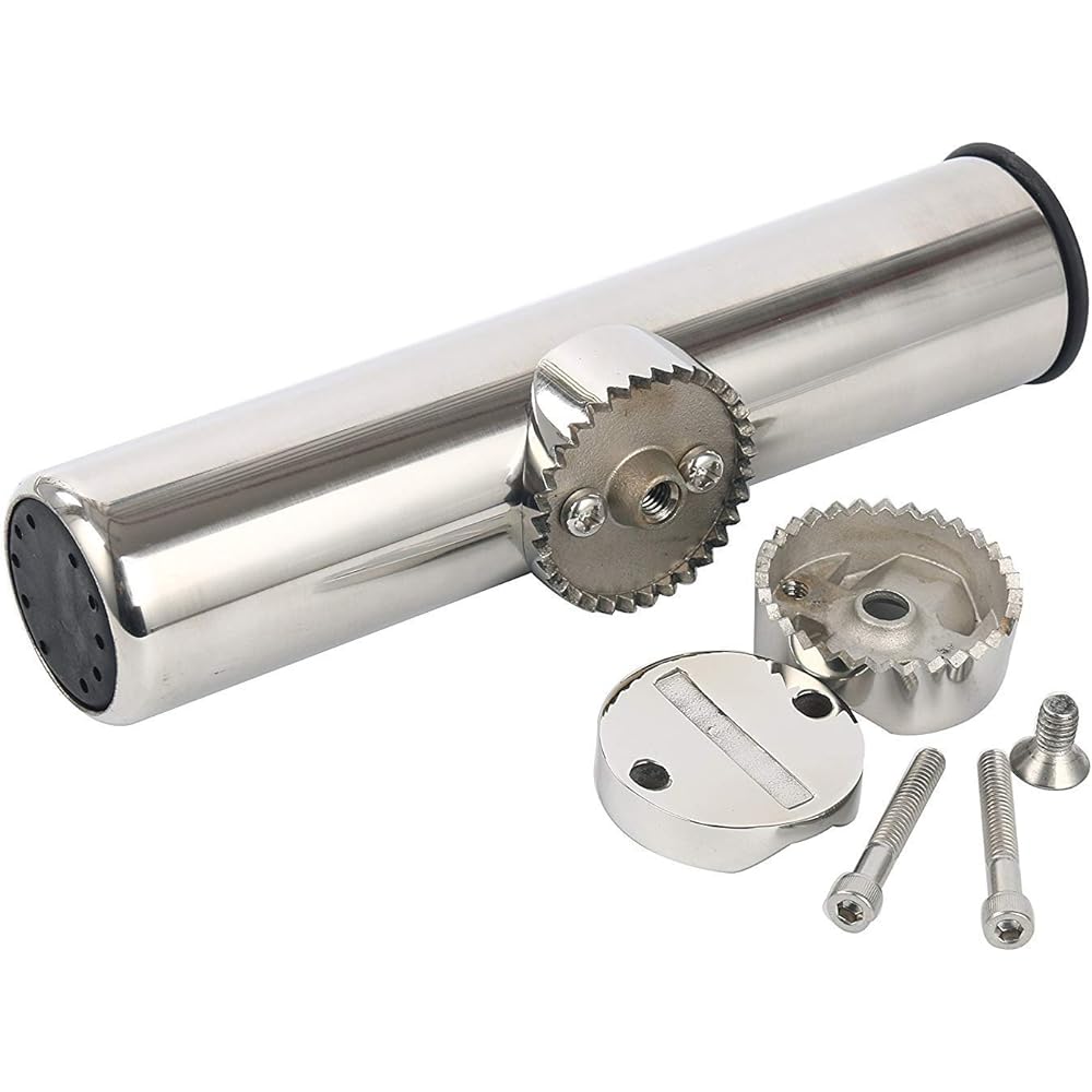 Amarine-made Rod Holder Boat Rod Holder Stainless Steel Rod Holder Angle Adjustable Set of 2 Hex Wrench Included