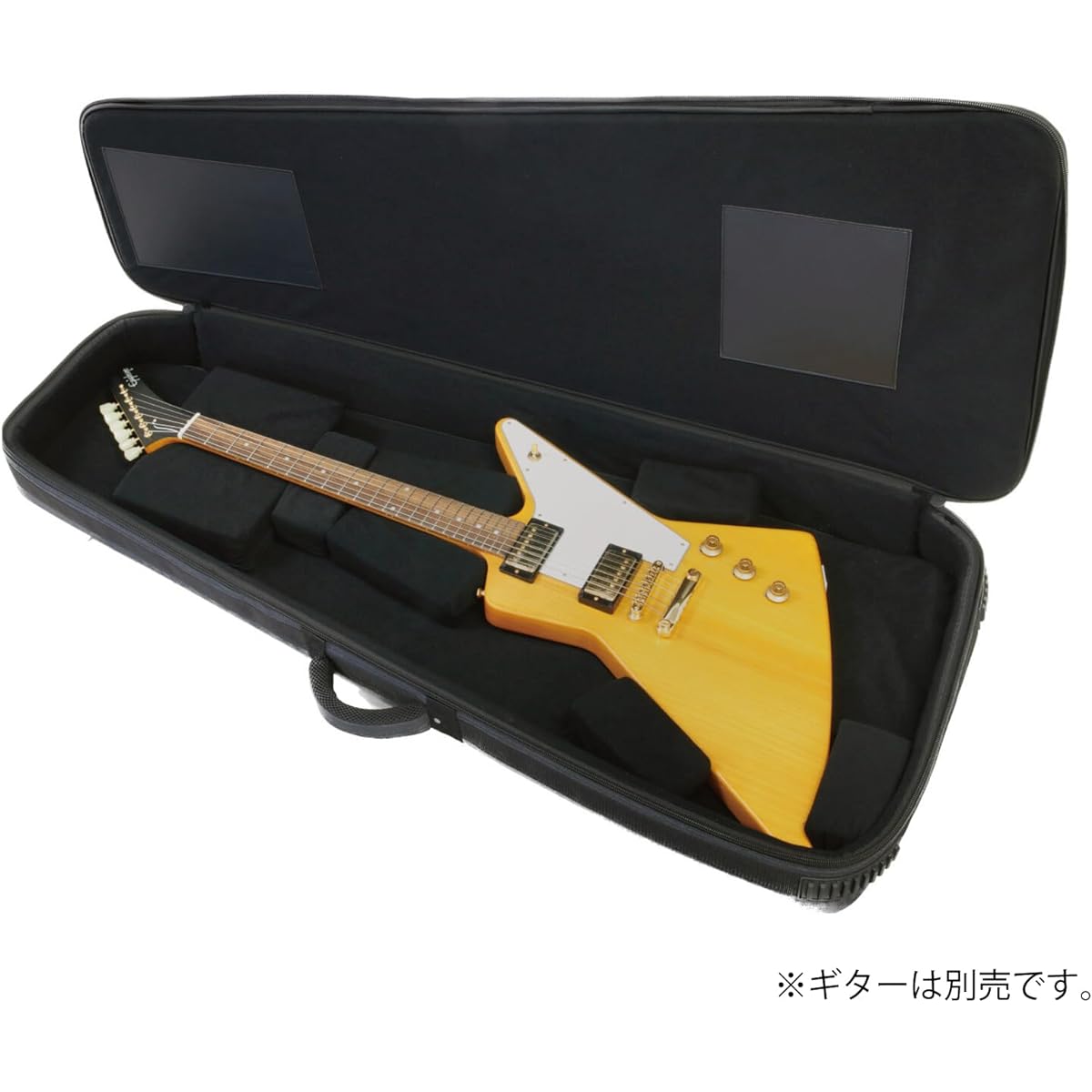 KIKUTANI Gig Bag, backpack type for modified guitars, compatible with Explorer/Flying V types, etc. GVB-60EXV