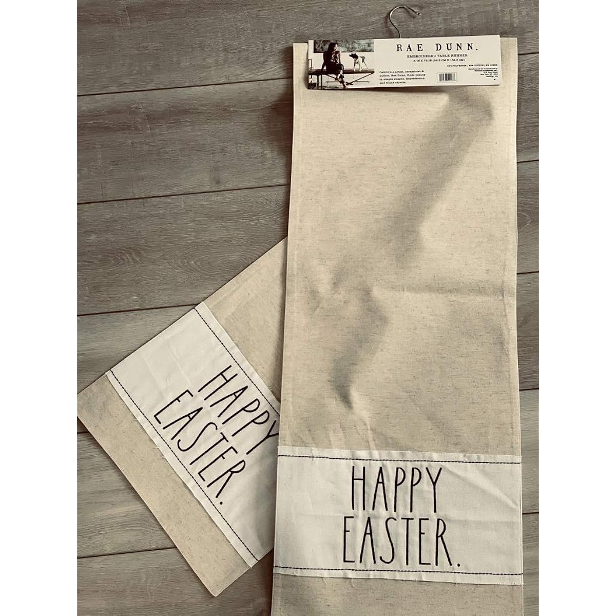 Rae Dunn Easter Table Runner