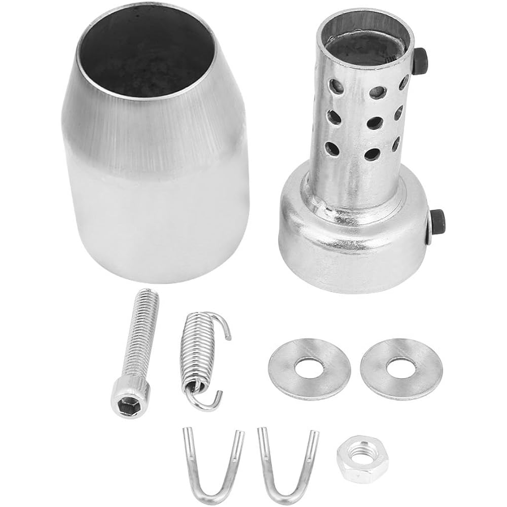 Yosoo Silencer 50.8 GP Silencer General Purpose Silencer 50.8 GP Silencer GP Muffler GY6125 GP Muffler General Purpose Silencer Silencer for 50.8π Exhaust Pipe Honda Motorcycle Muffler Stainless Steel Durable Corrosion Resistant Rust Resistant (GP)