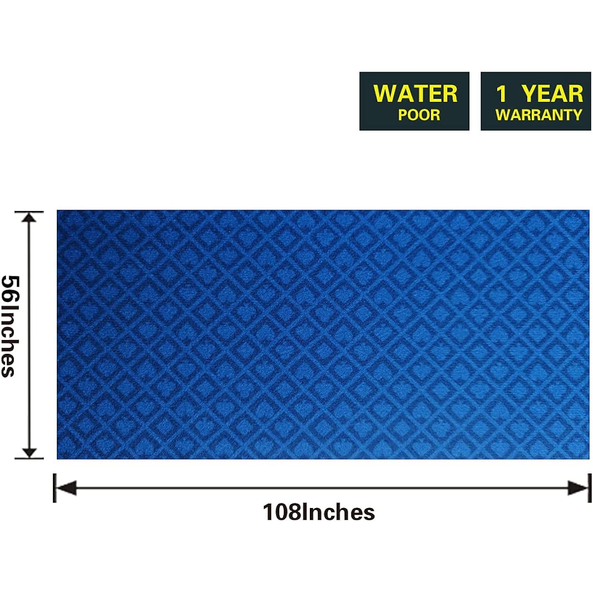BALIKEN Texas Hold'em Blackjack Flannel Waterproof Dustproof Professional Gambling Tablecloth 108 x 60 Inch Washable Ironable