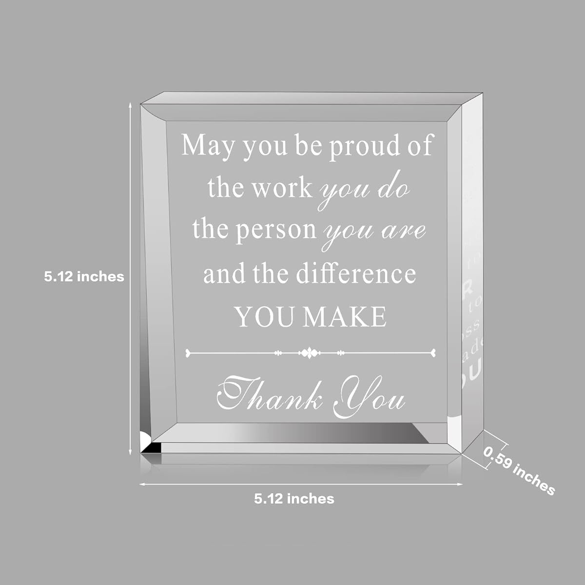 Farewell Thank You Retirement Gift Colleague Friend Acrylic Paperweight Boss's Day Gift Retirement Farewell Thank You Thank You Birthday Work Office Holiday Christmas Present Women Men Women