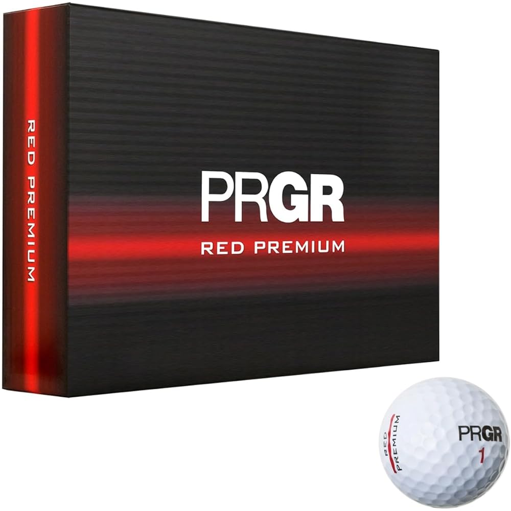 PRGR Golf Ball RED PREMIUM 12 pieces White