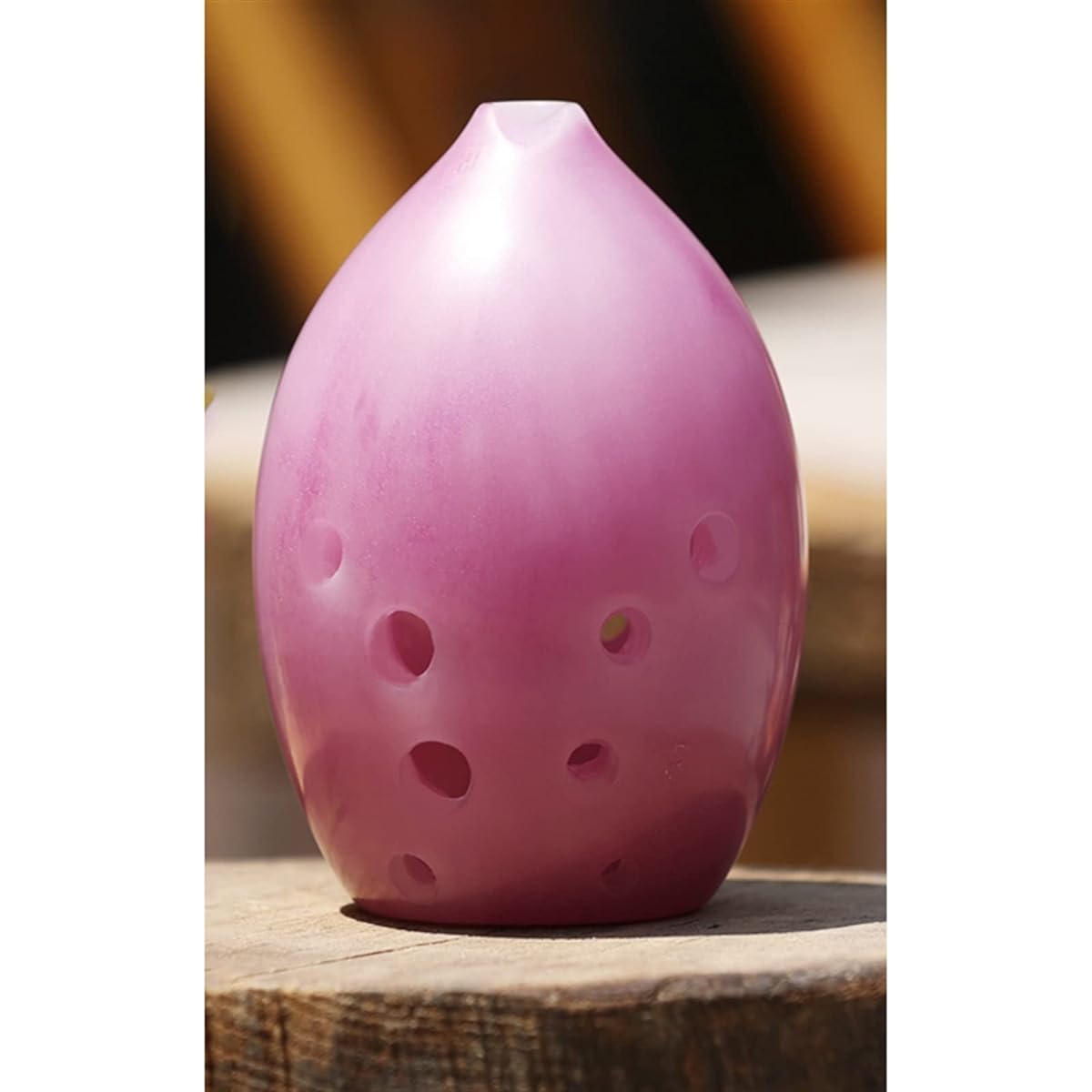 Purple 10 Holes Pear Shaped Resin G Tune Pottery Xun Performance Type Adult Portable Traditional Wind Instrument Ocarina Musical Instrument