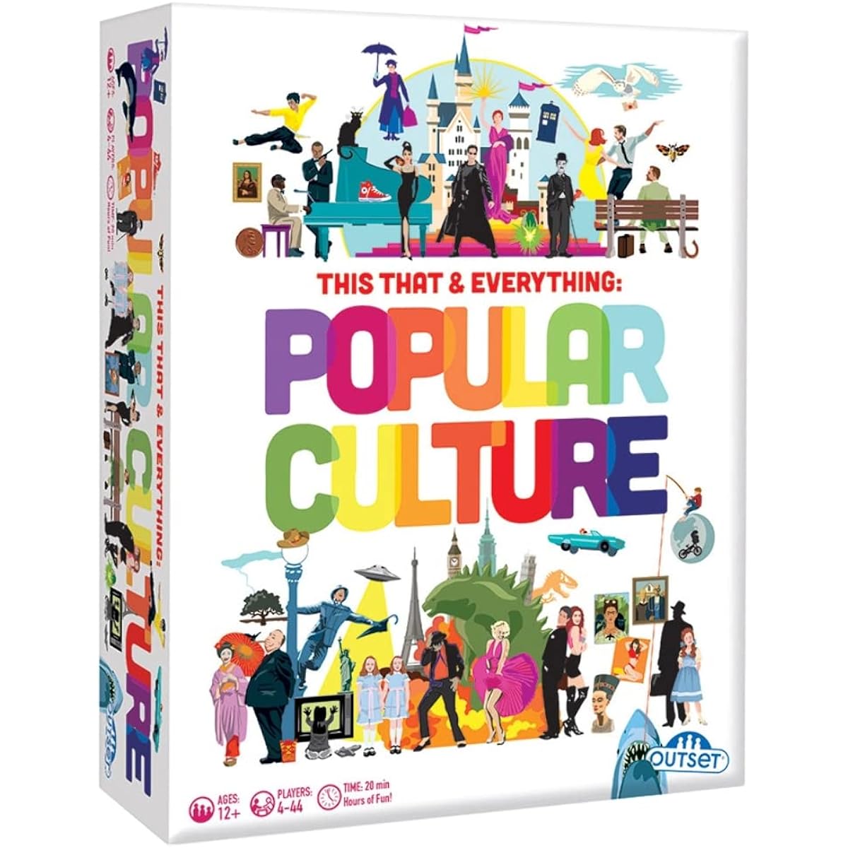 Outset Media This That & Everything: Popular Culture Double-Sided Cards Pack of 100 - Trivia Game for Kids Ages 12+