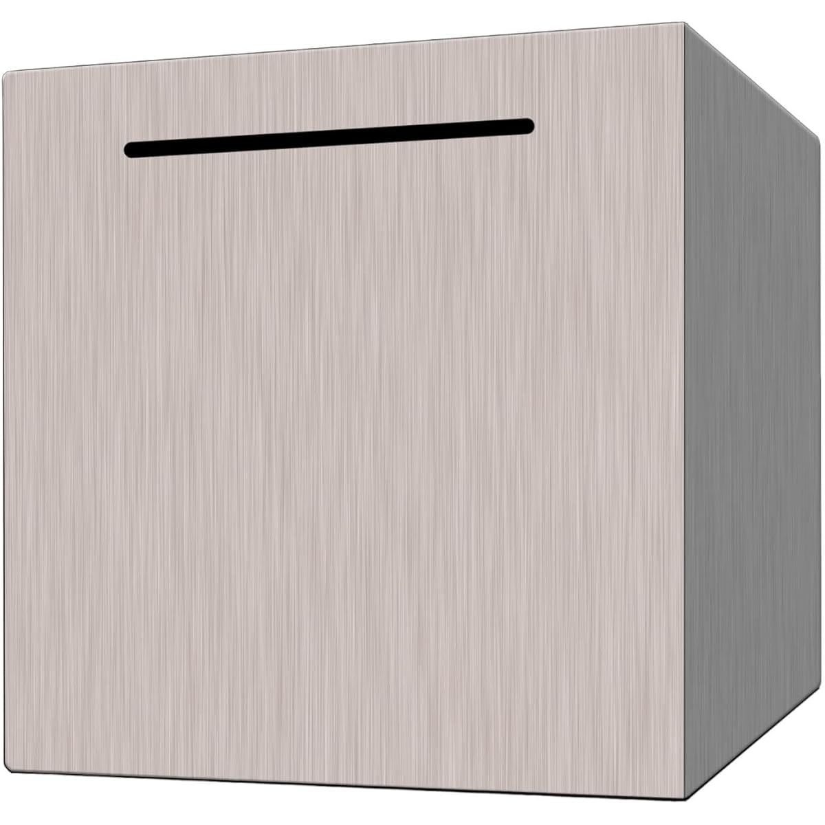 Piggy Bank for Adults, Safe Money Box, Piggy Bank for Kids, Can Only Store Money That Can't Be Taken Out (Silver, 7.5 Inch)