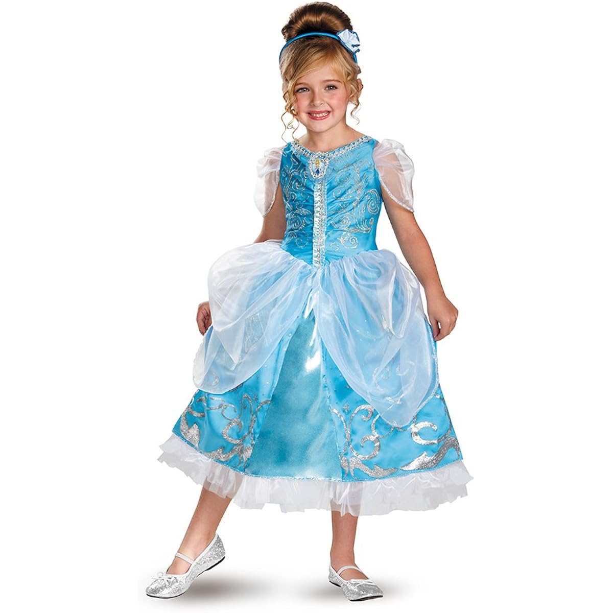 Disney Cinderella Deluxe Sparkle Toddler/Child Costume Disney Cinderella Deluxe Sparkle Toddler/Child Costume♪Halloween♪M size 115cm-130cm