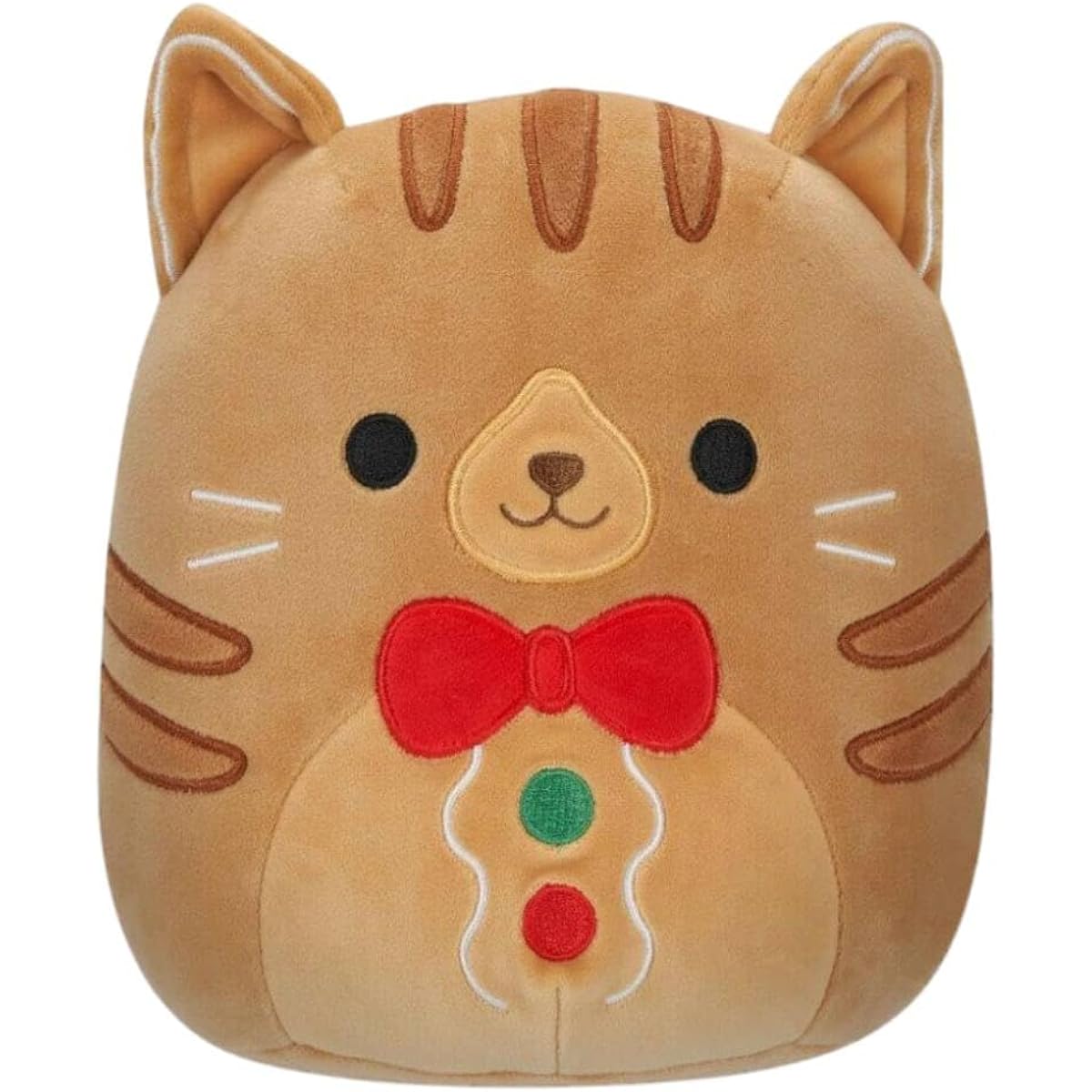 Squishmallow 12 inch Jones Tabby Cat Red Ribbon