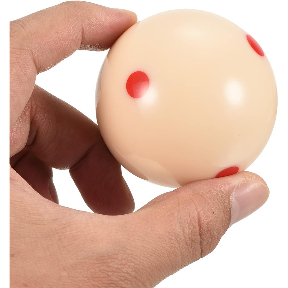 PATIKIL 57mm Billiard Cue Ball #8 Billiard Ball 2 in 1 Regulation Size Replacement Pool Billiard Cue Ball for Pool Table Beige Black