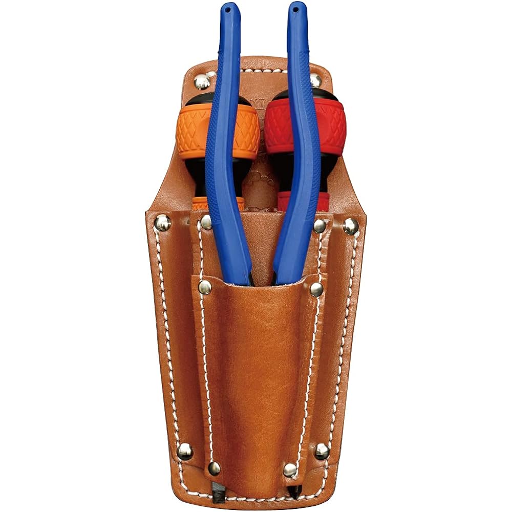 MARVEL Cowhide Leather Electrician Pocket Pliers/Screwdriver Holder MDP-38
