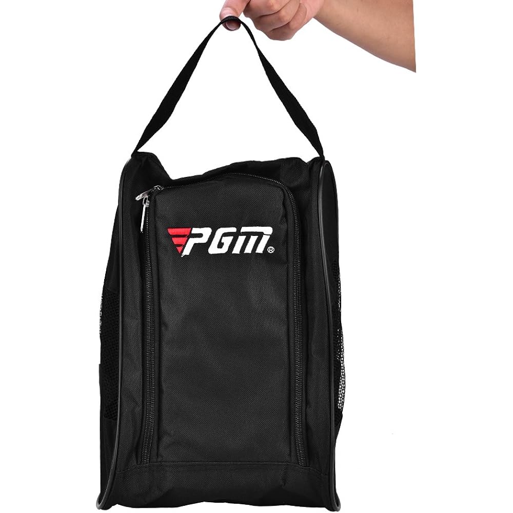 Shoe Case, Shoe Holder, Shoe Bag, 2 Pairs, Breathable, Golf, Basketball, Travel, Outdoor, Kappa, Climbing, Travel, Business Trip (Black)