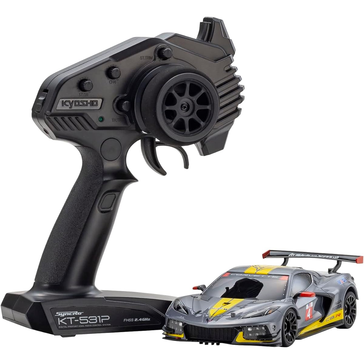 Kyosho Kyoso MINI-Z RWD Series Ready Set Chevrolet Corvette C8.R Gunmetal 32342GM