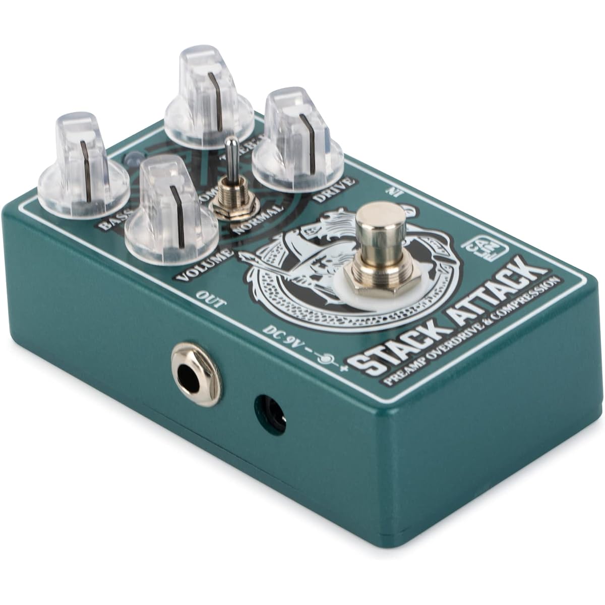 Caline CP-509 Stack Attack Preamp Overdrive & Compressor Pedal True Bypass Aluminum Alloy Casing