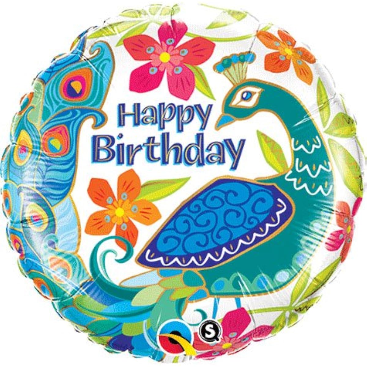 Qualatex 18" Birthday Peacock
