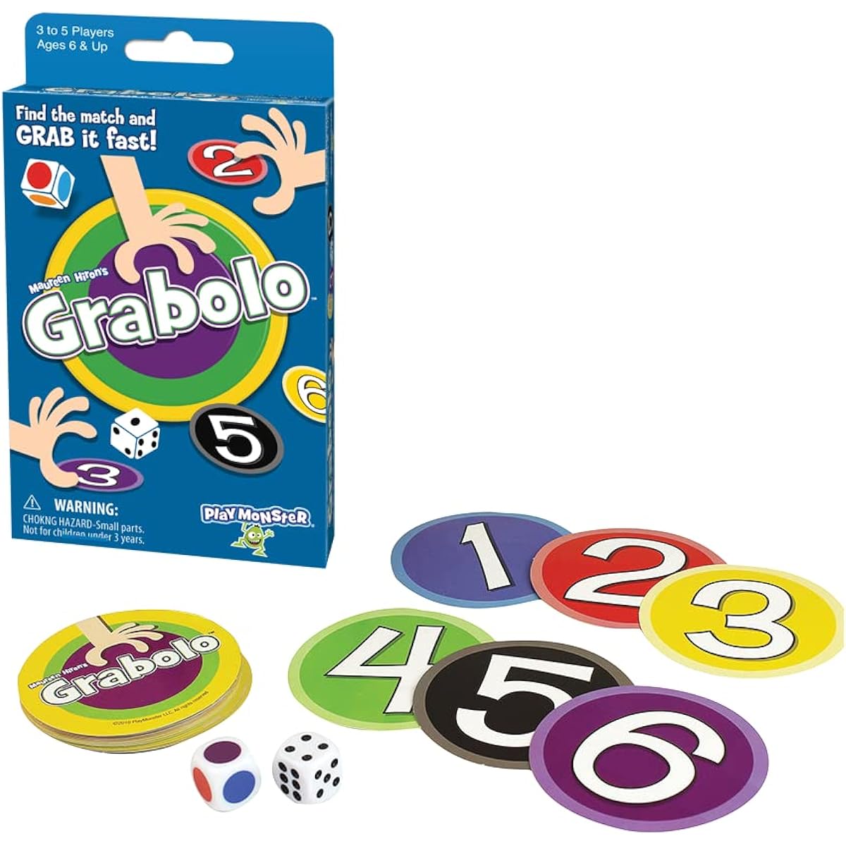 PlayMonster Gravolo - High Speed Grabbing Card Game Blue (7283)
