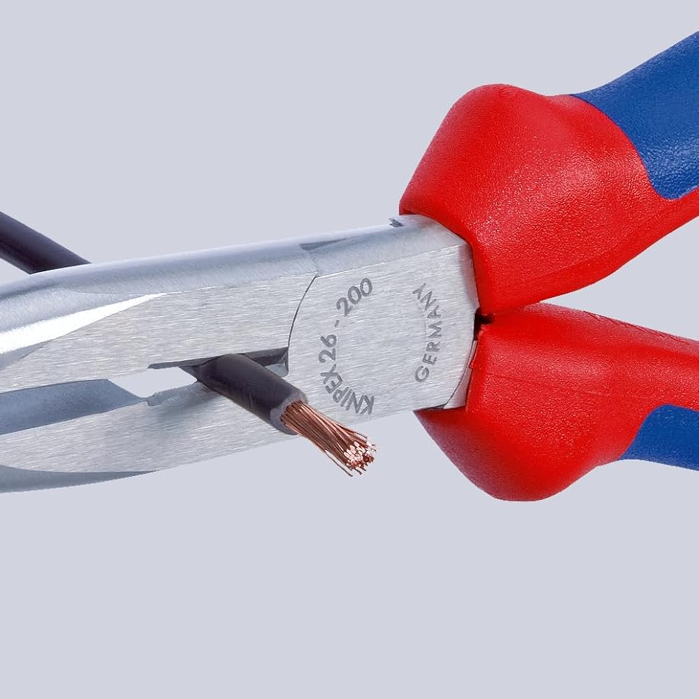 KNIPEX 2615-200TBK long nose pliers fall prevention (BK)