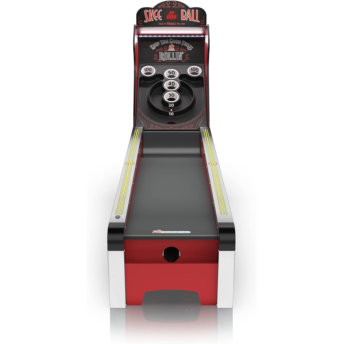 Skee-Ball Arcade Table Machine Game for Your Home Basement Recreation Room - Deluxe Nostalgic Classic Family Fun - Roll & Score Up - Made in the USA