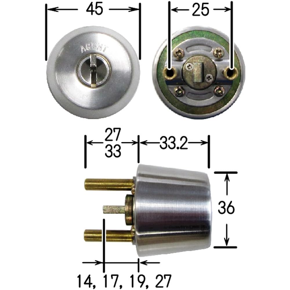 Daikoku Manufacturing Replacement Cylinder for GOAL LS5-TX Silver