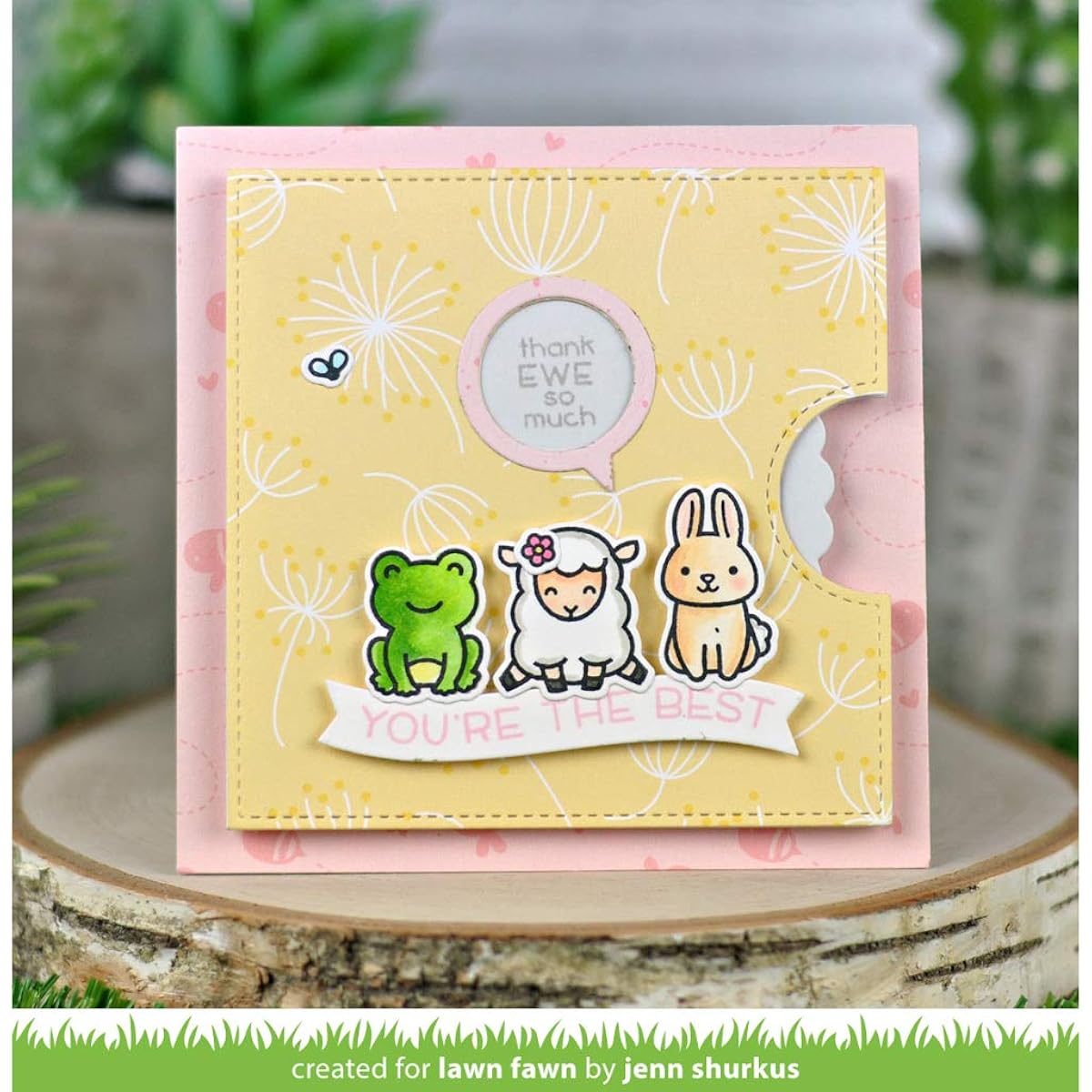 Lawn Cuts Custom Craft Die-Reveal Wheel Add-On Balloon & Bubbles -LF2255