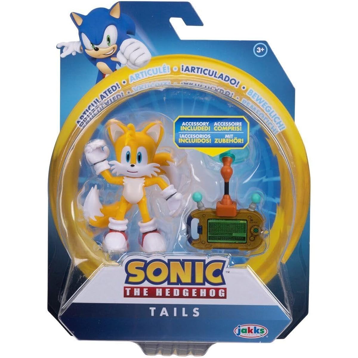 Sonic the Hedgehog 4-Inch Movable Action Figure Collection (Select Figure) (Tail of Miles Electric)