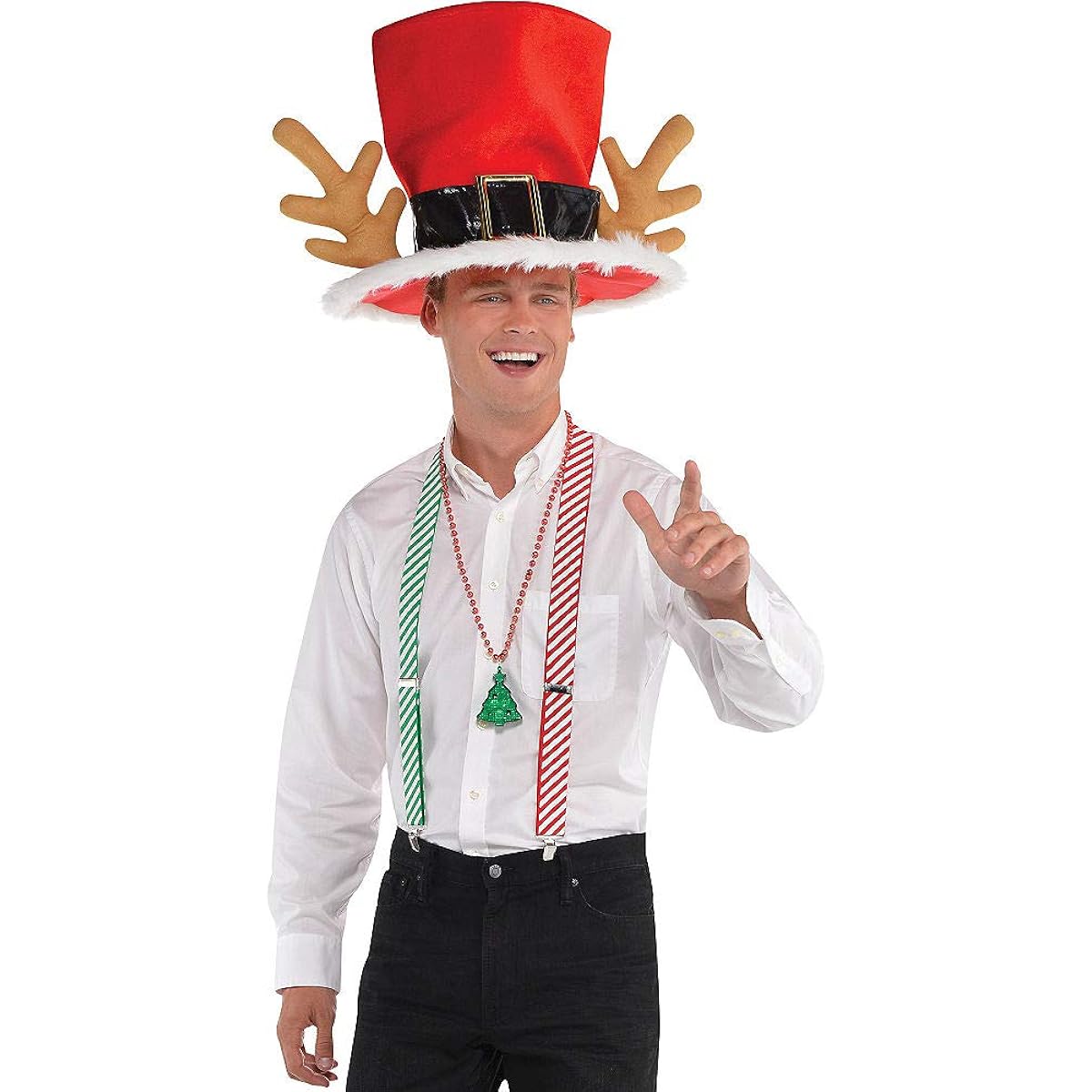 17 in. Christmas Mad Hatter Christmas Hat