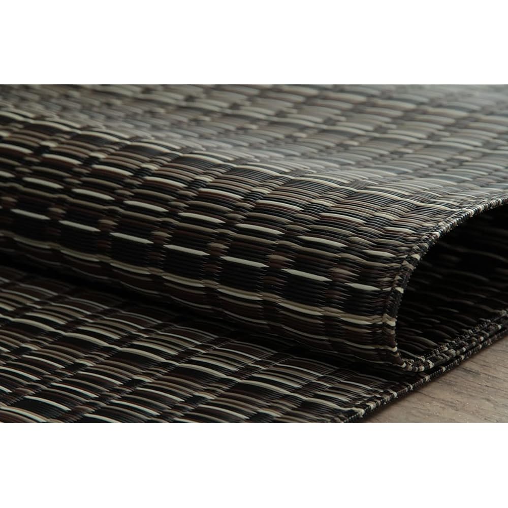 Ikehiko #2126406 Vulcan Tatami Mat, 6-Jo Mat (Kanto Size), Brown, Carpet Made With Durable PP Material, Scratch Resistant, Easy to Clean, Washable Rug, Resistant to Water Spills And Stains, Won’t