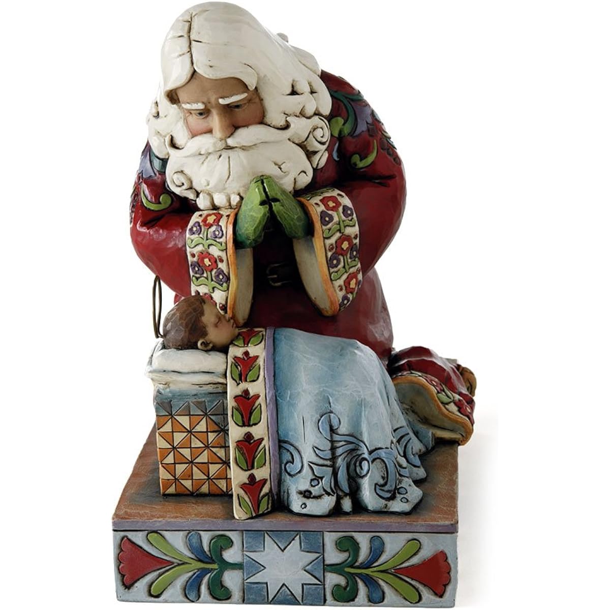 Jim Shore Heartwood Creek Enesco Santa with Baby Jesus Figure 7.5"
