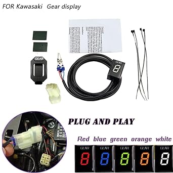 Speed Display Meter Kawasaki Ve-rs-ys 650 ER6N ER6F Z750 Z800 Z800e Z1000 Ninja 300 ZX6R Motorcycle Gear Indicator ECU Direct Mount Speed Display