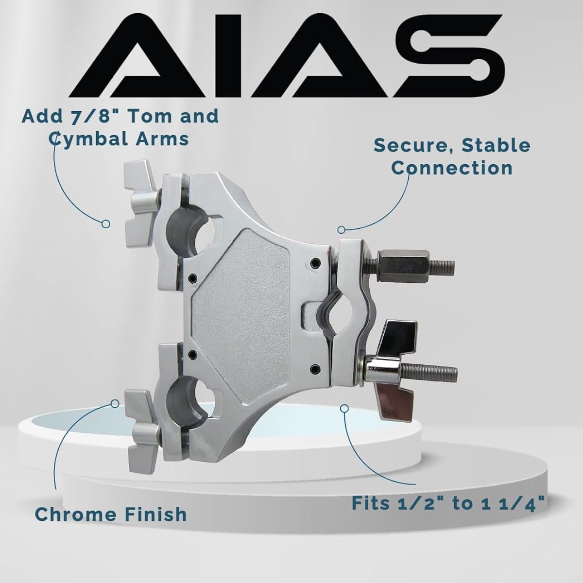 AIAS Percussion 3-Way Multi Clamp for Drums