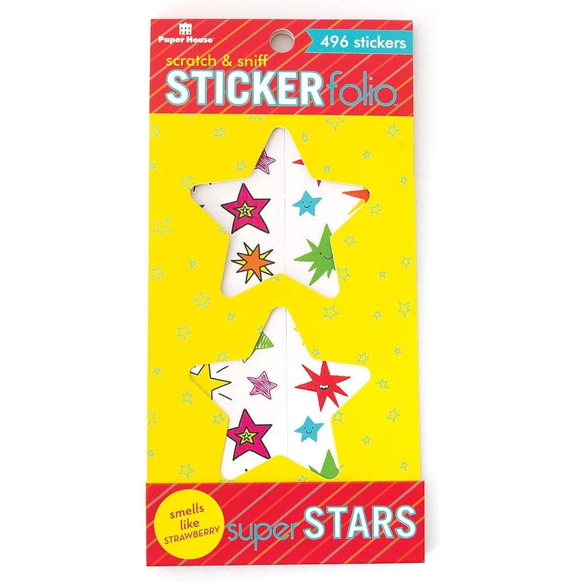 Paper House Productions Superstar Scratch & Sniff Sticker Folio for the Classroom, Scrapbooking, and Collectibles