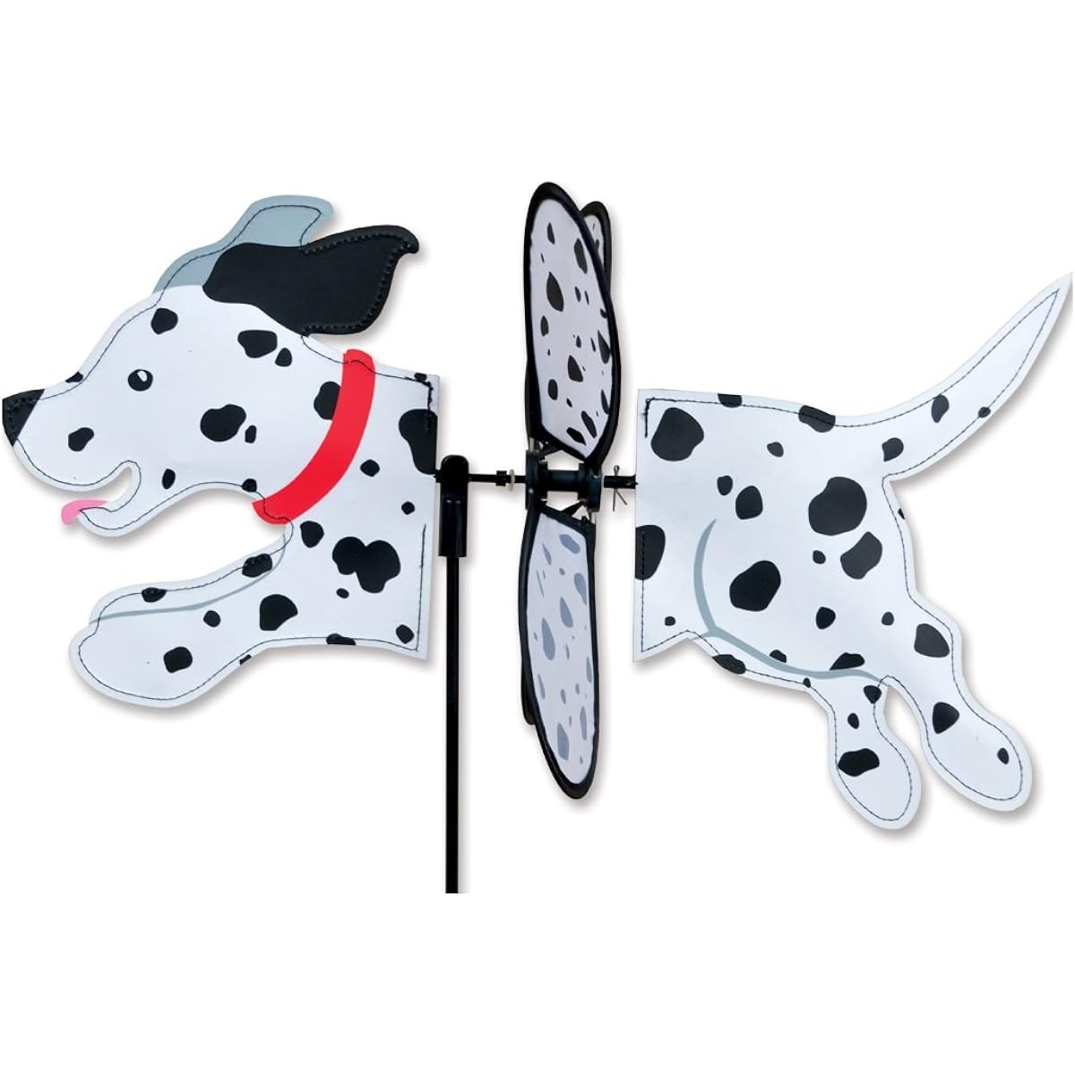 (Dalmation) - Premier Kites Petite Wind Spinner for Patio, Lawn, Garden 100% Rain & UV Resistant Polyester - Aerodynamic, Sturdy Long Lasting Dog Wind Spinner (Dalmation)