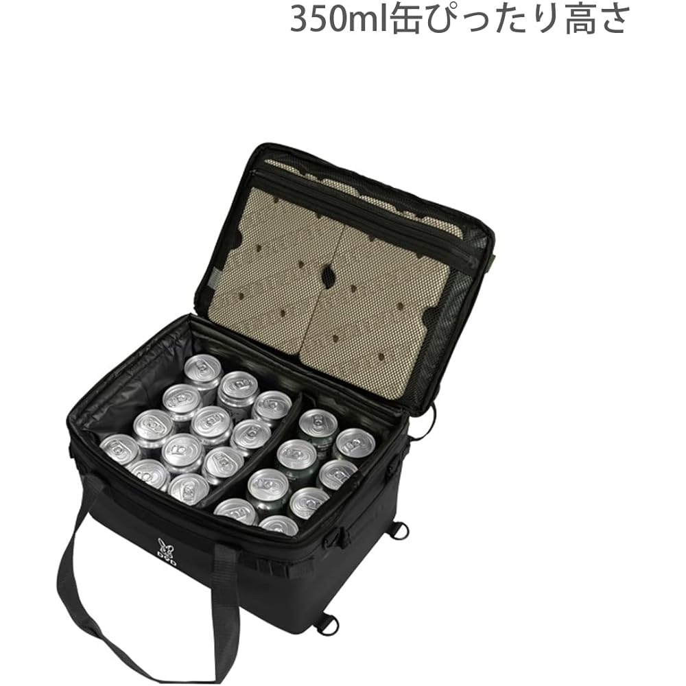 DOD Soft Kurahiko (15) 15L Easy to use for solo camping or duo camping, extra-thick insulation material, compact, lightweight, and easy to handle soft cooler bag