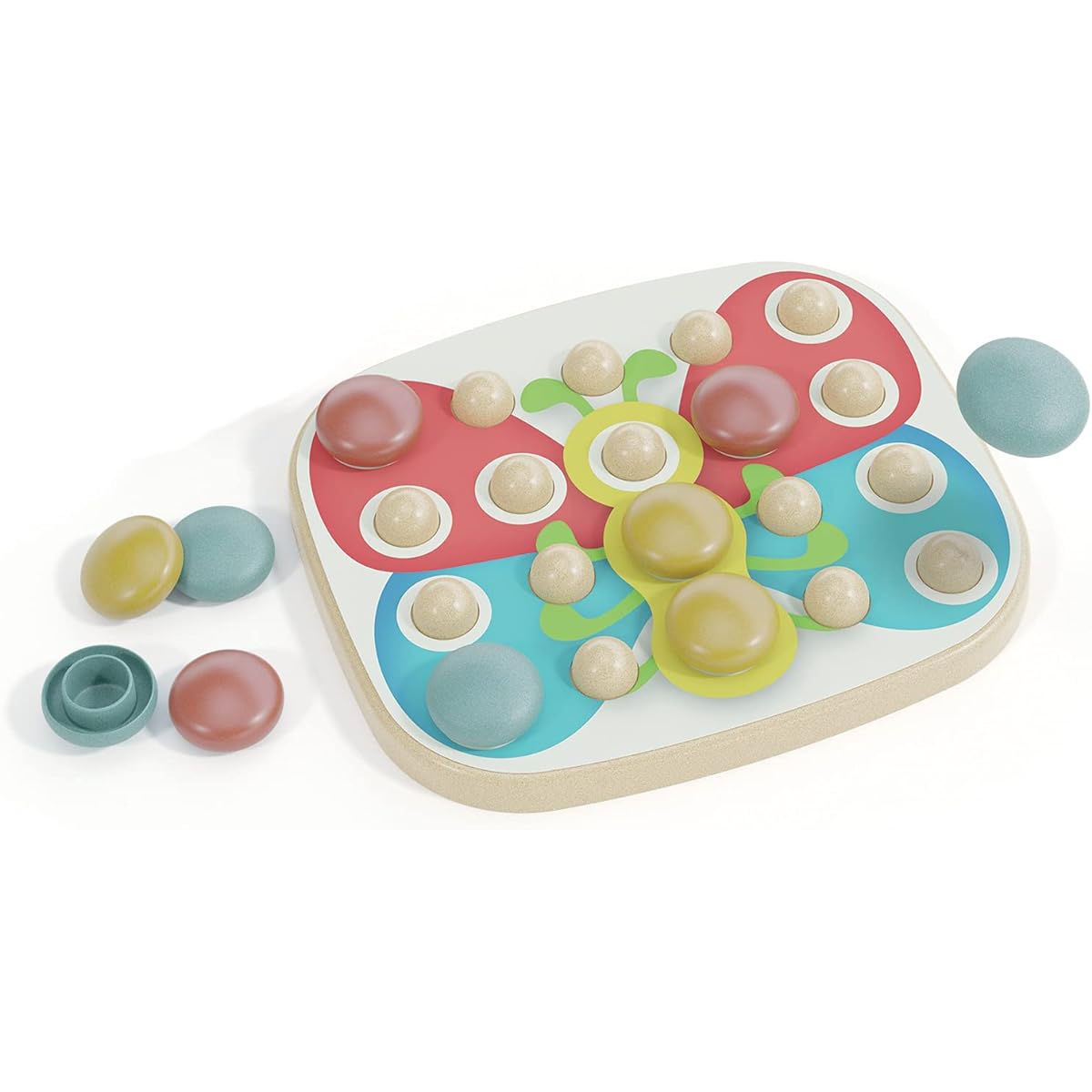 Quercetti - Fantacolor Baby PlayBio - Mosaic design toy made from eco-friendly bioplastic for ages 1+