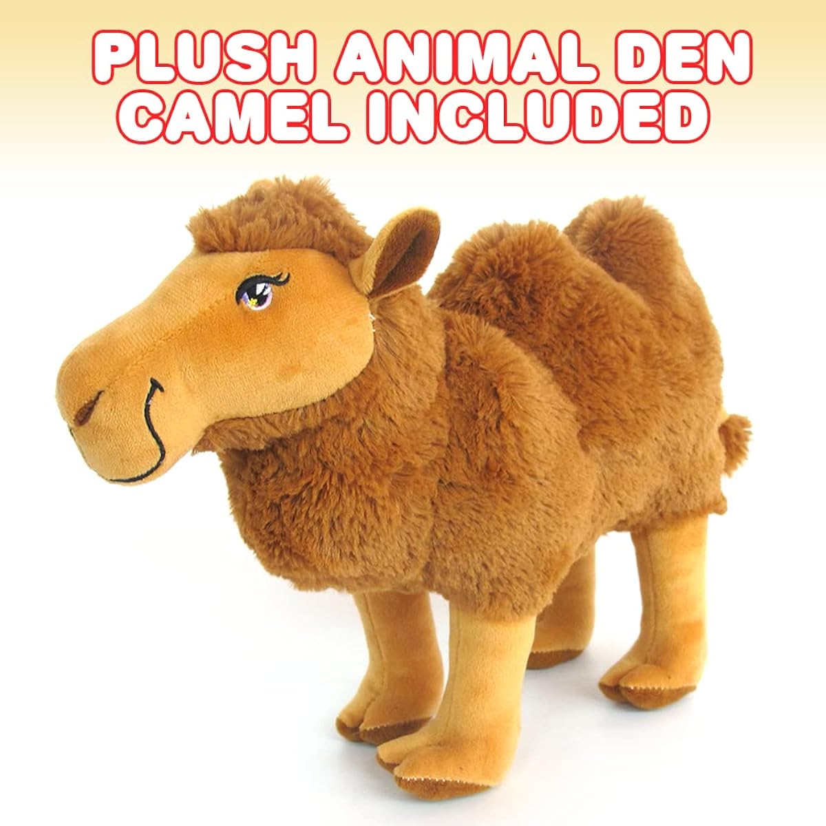 ArtCreativity Plush Camel Toy - 9" Soft Humpback Stuffed Camel for Kids - Cute Home and Nursery Animal Decor, Zoo Party Props, Great for Birthdays