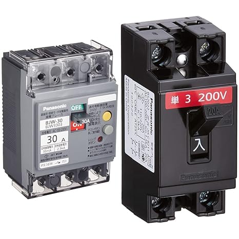 Panasonic Earth Leakage Breaker BJW-30 Type 3P3E with OC 30A 30mA Motor Protection BJW3303
