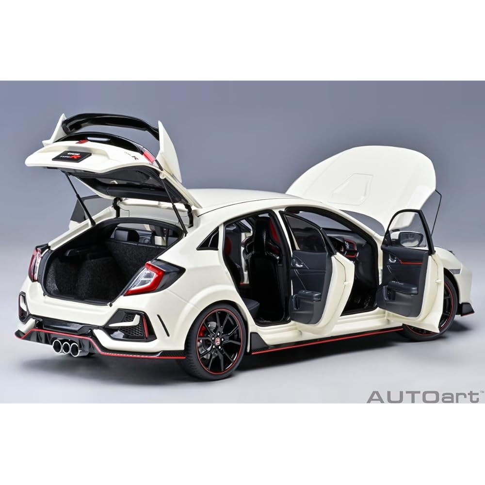 AUTOart 1/18 Honda Civic Type R (FK8) 2021 Championship White Finished Product
