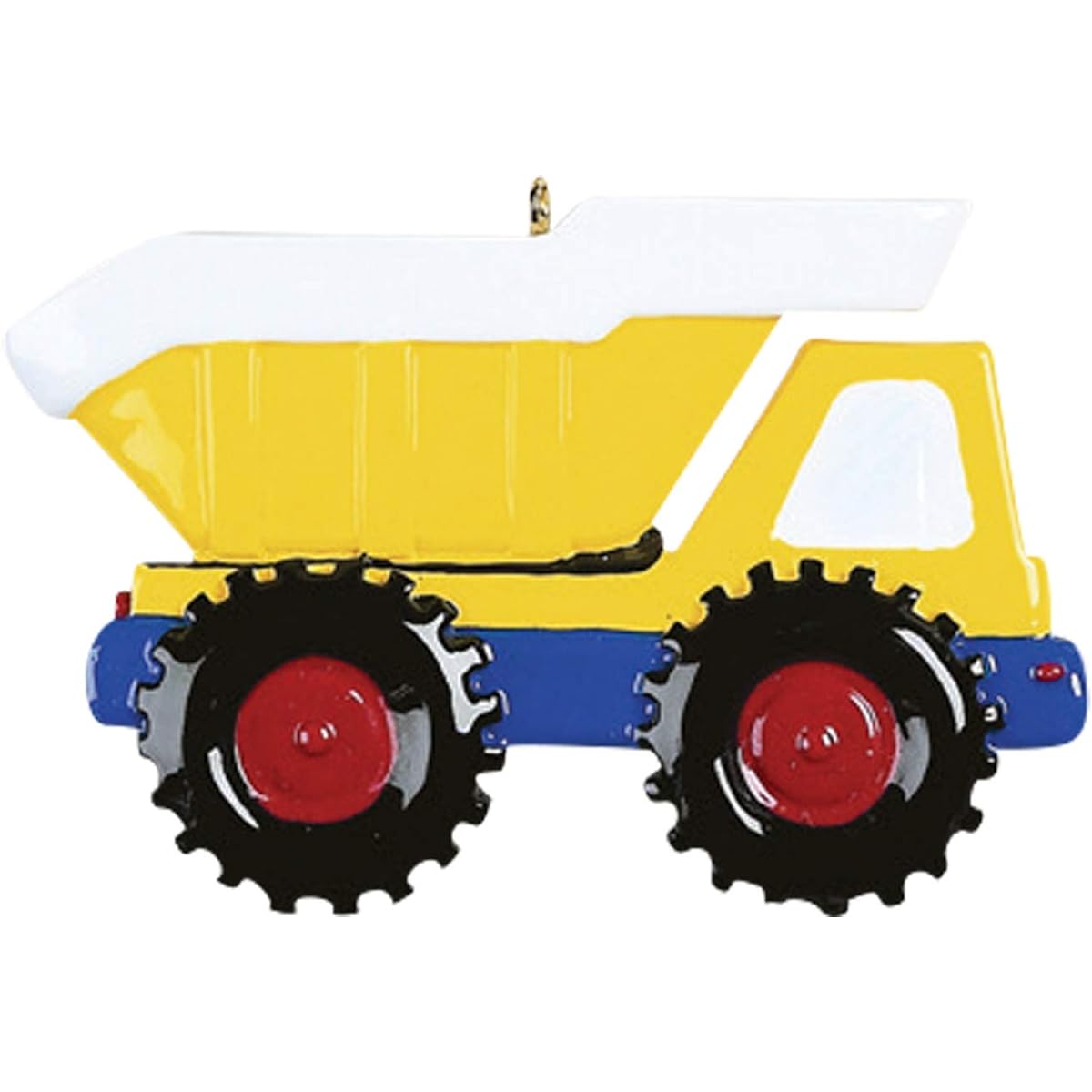 Personalized Dump Truck Ornament Christmas - Construction Ornament Christmas, Dump Truck Christmas Ornament, Construction Christmas Ornament - Dump Truck Side - Free Customization