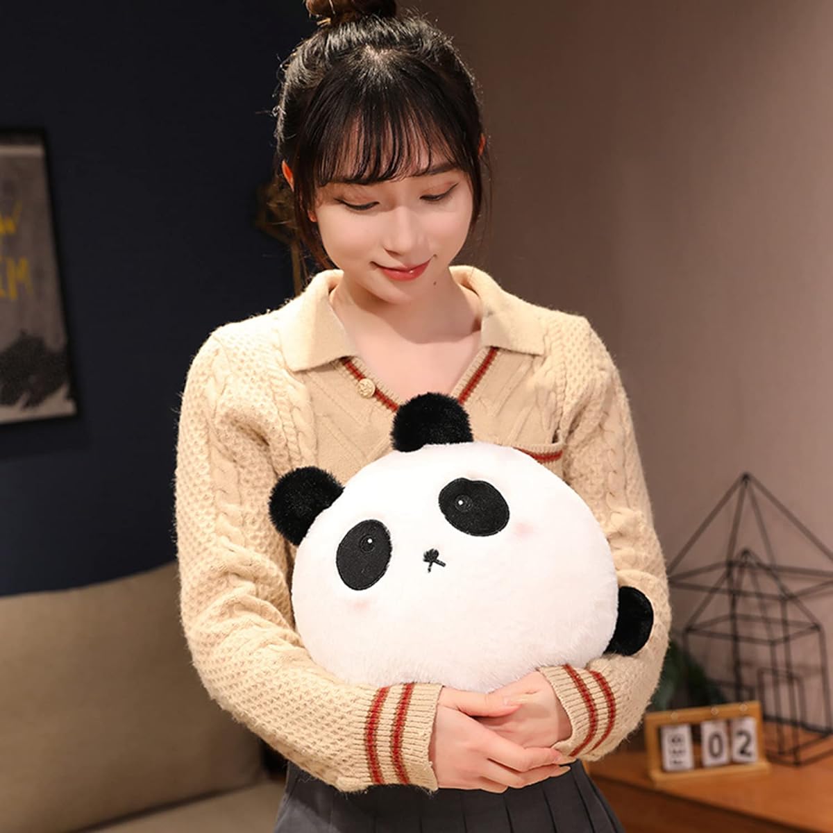 Stuffed Toy Round Panda Stuffed Toy Panda Hug Pillow Panda Stuffed Toy Slow Pillow Round Panda Anime Gift Birthday Valentine's Day Christmas