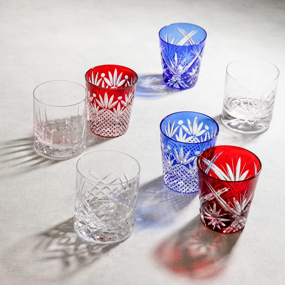 NARUMI Rock Glass Pair Glass Glass Works Plays 310cc Clear Whiskey Glass Old Glass Crystal Respect for the Aged Day Present Gift Box Included GW4165-42770A