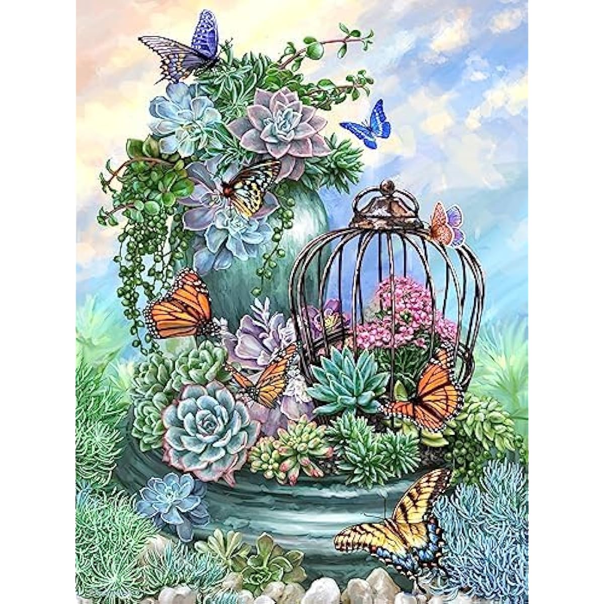 Springbok Puzzle to Remember - Alzheimer's & Dementia Activities - Butterfly Bliss 36 Piece Jigsaw Puzzle - Made in the USA