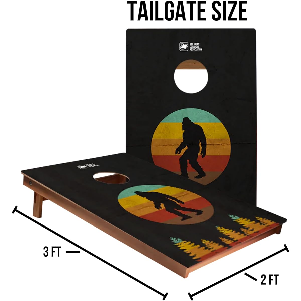 ACA American Cornhole Association Recreation Board Tailgate Size Backyard 2' x 3'
