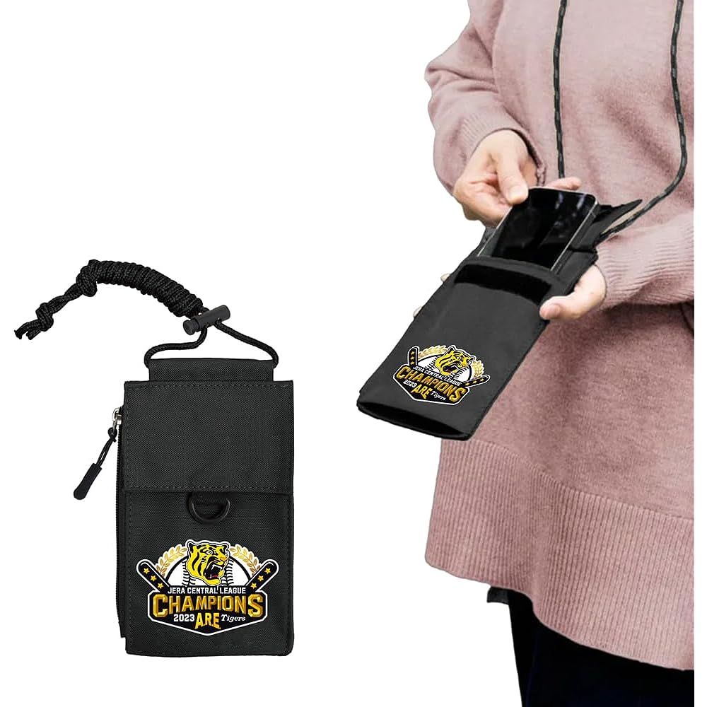 Central League Championship Commemoration Neck Strap Pouch Hanshin Tigers, Pass Case, Wallet, Coin Purse